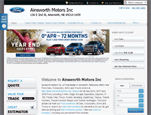 Tablet Screenshot of ainsworthmotors.net